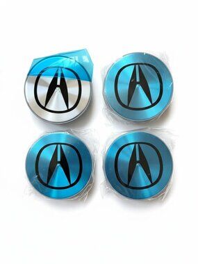 4 Pcs Chrome Acura Alloy Wheel Center Hub Caps 69mm